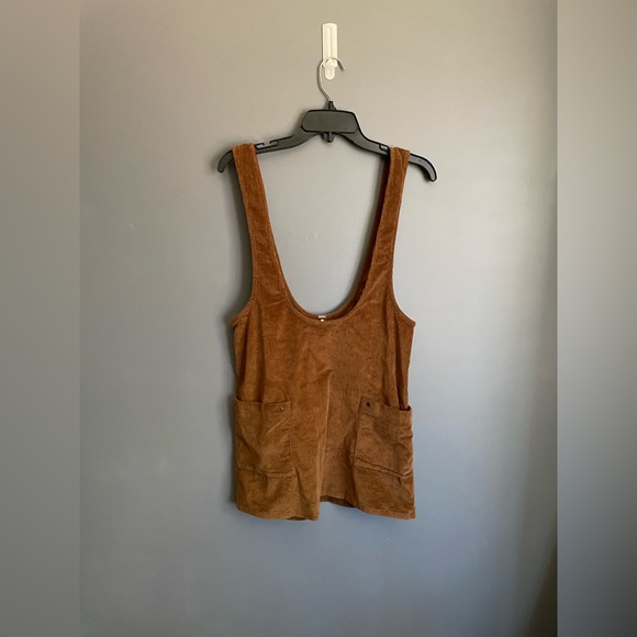 Free People Devoted To You Brown Corduroy Jumper Size 4 - Picture 2 of 4